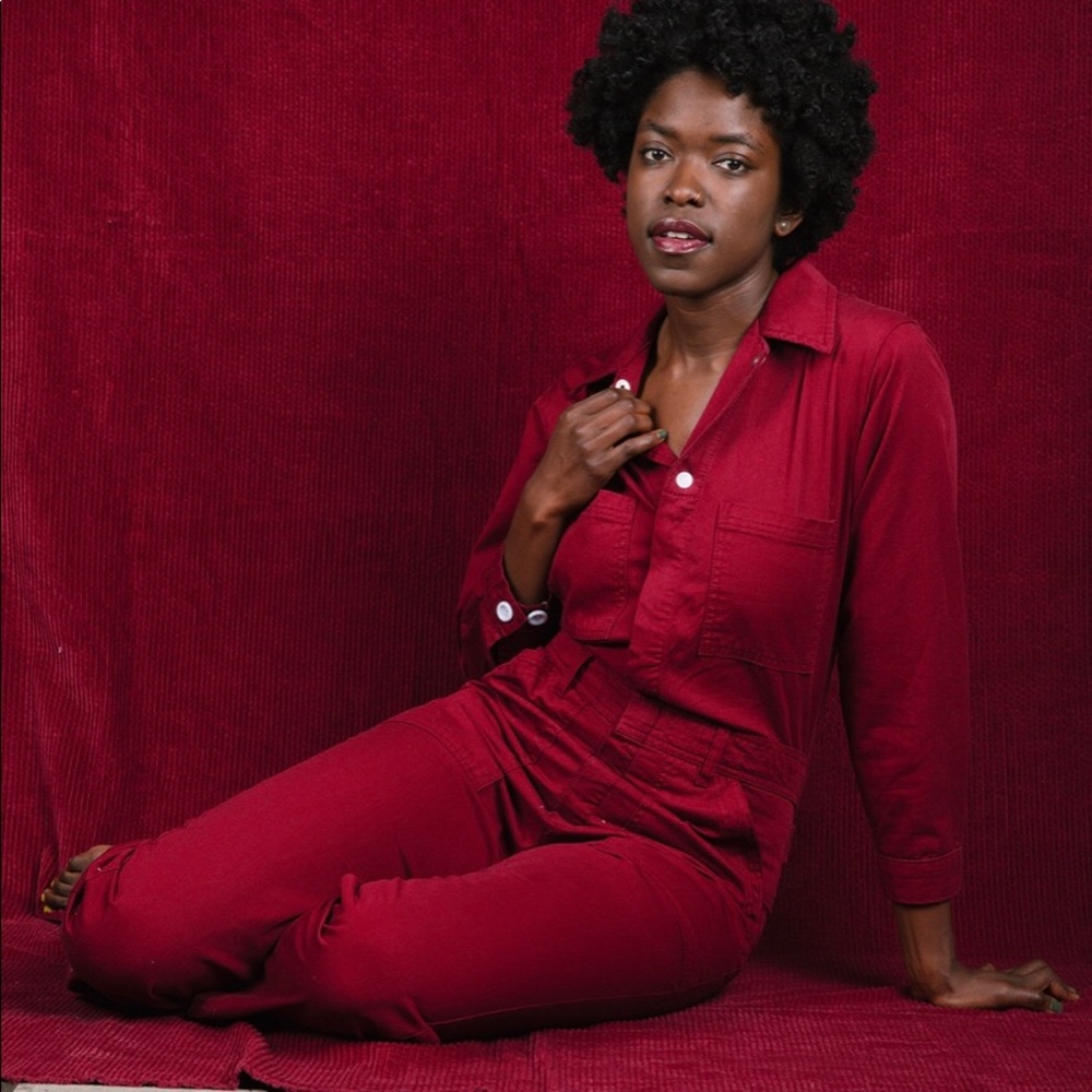 Big Bud Press Jumpsuit - Cranberry Red - Size L